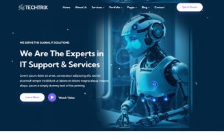 Techtrix - IT Startups & Technology Solutions HTML5 Responsive Website Template