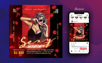 Valentines Night Party Flyer Templates