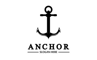 Anchor marine icon graphic symbol version 12
