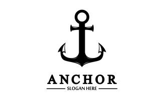 Anchor marine icon graphic symbol version 16