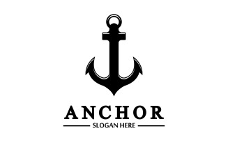 Anchor marine icon graphic symbol version 4