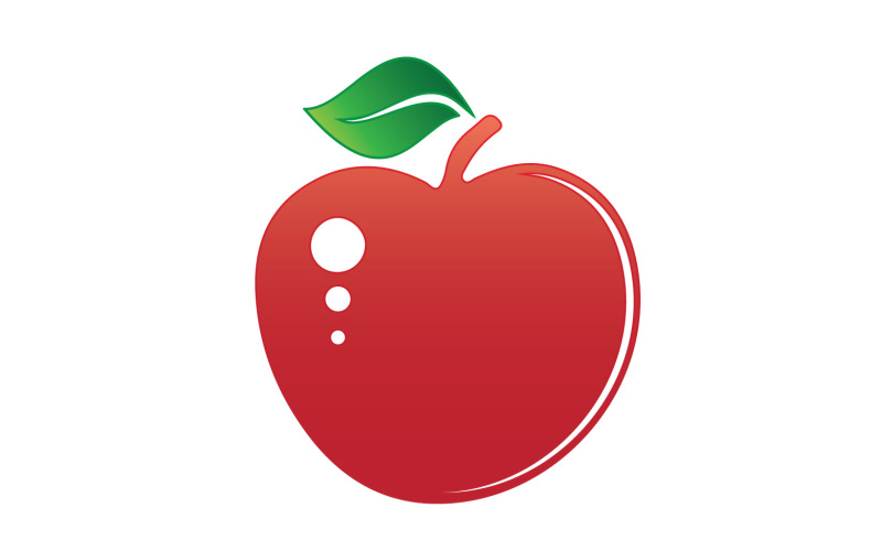 Apple fruits icon logo template version 10 Logo Template