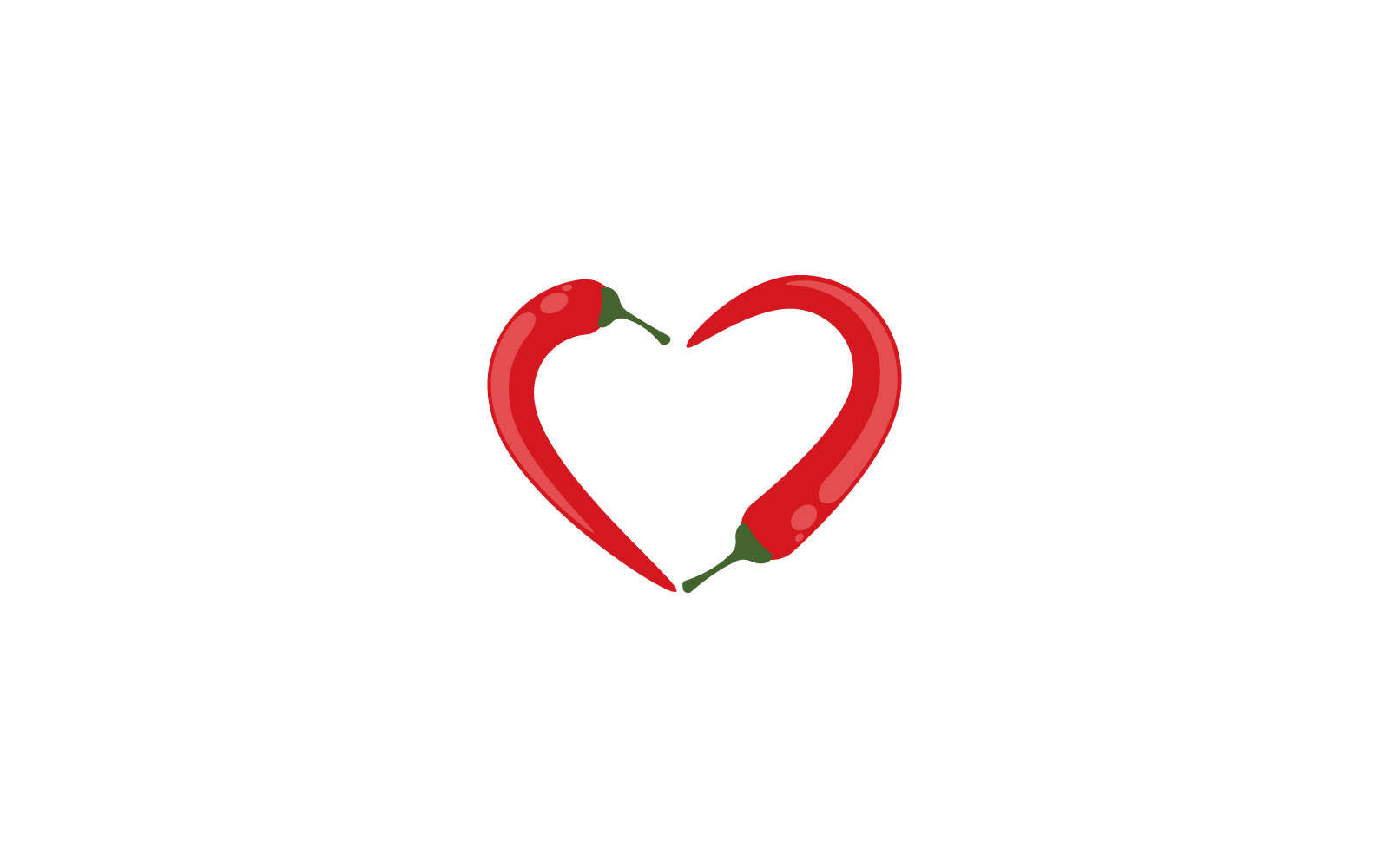 Modello vettoriale icona logo illustrazione Red Hot Chili