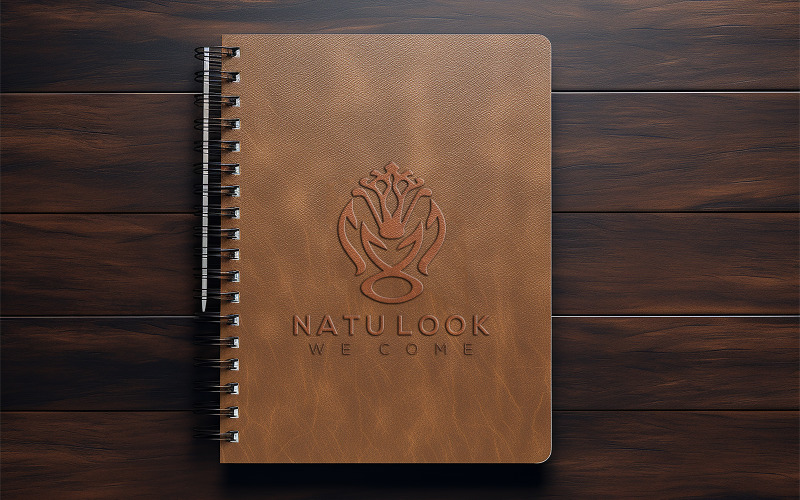Notepad cover mockup | notepad logo mockup | note book cover mockup | book cover logo mockup Product Mockup