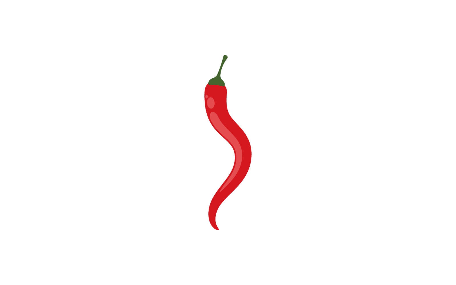 Red hot Chili illustration logo illustration template