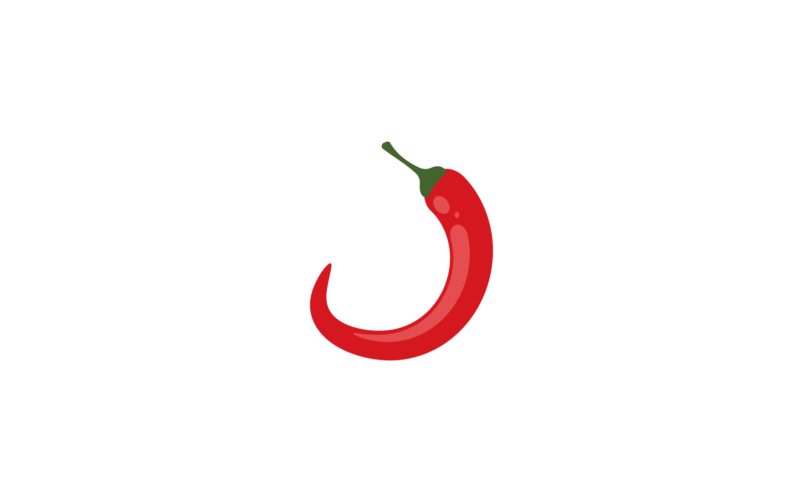Red hot Chili illustration logo vector