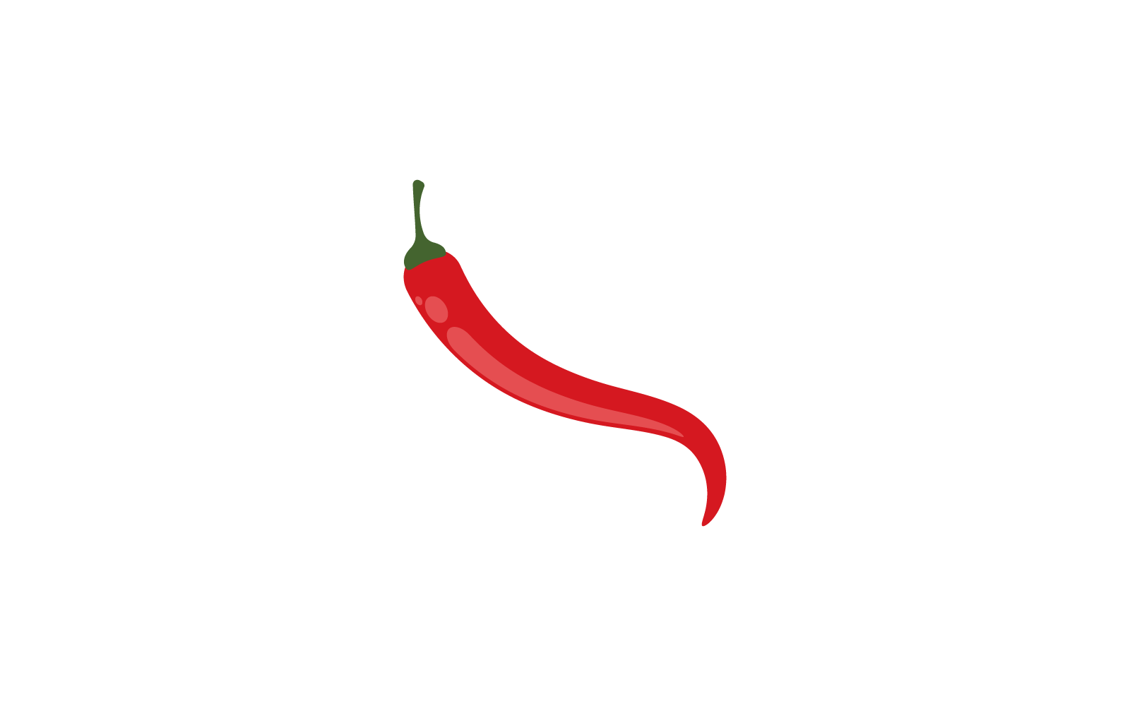 Red hot Chili illustration vector design template