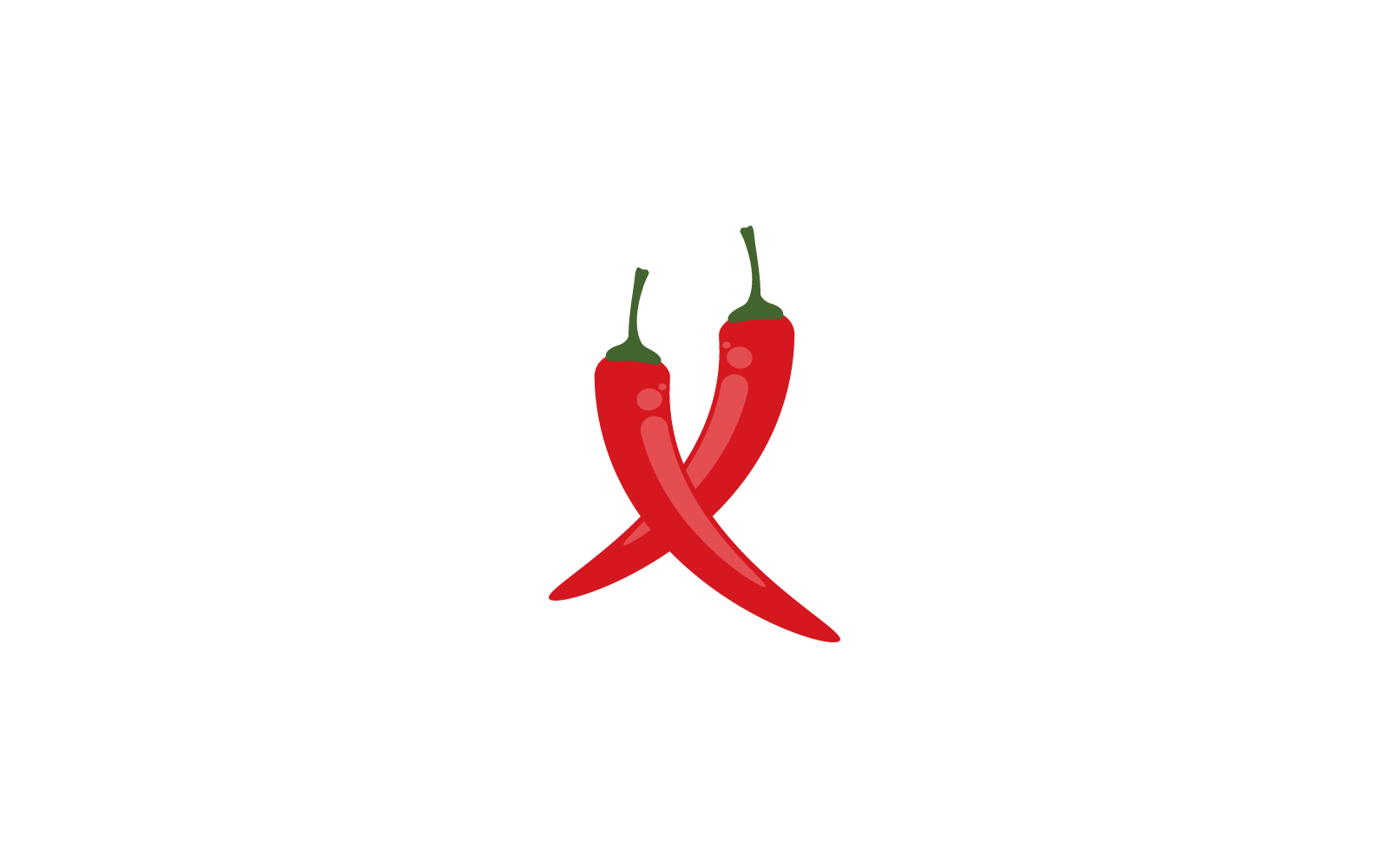 Red hot Chili illustration vector icon logo template