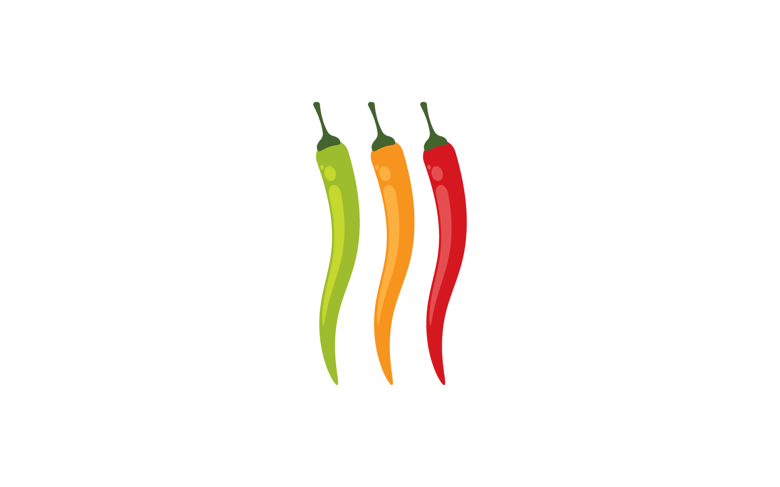 Red hot Chili illustration vector icon template