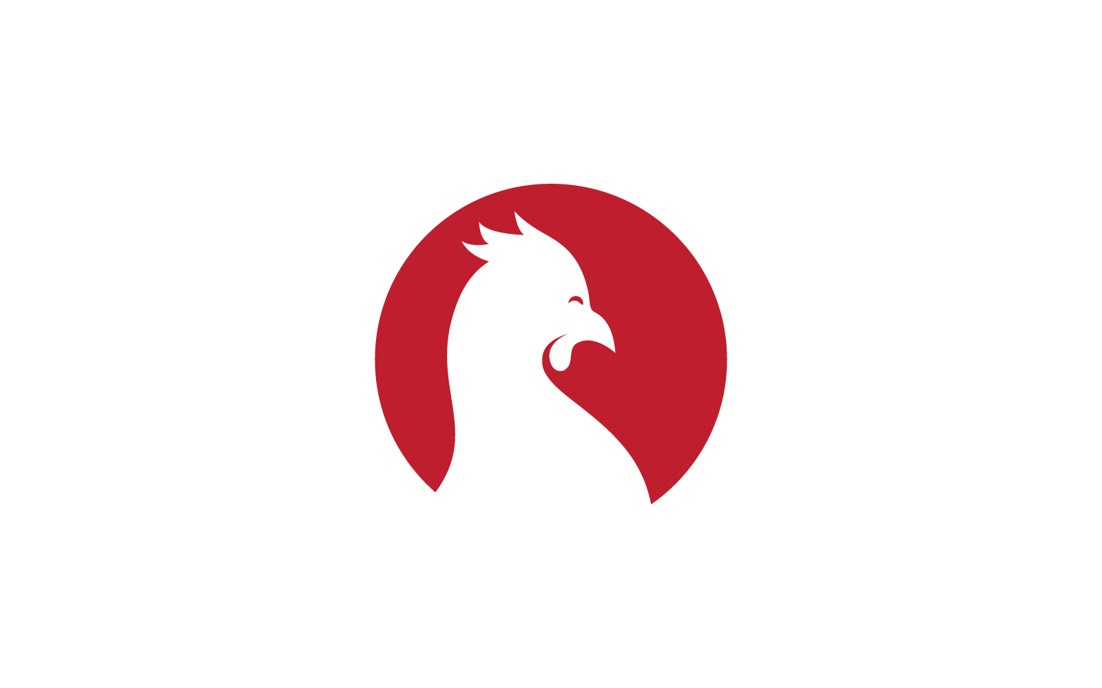 Rooster logo template vector illustration design