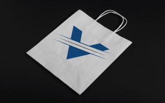 Unique V Letter Logo Template Design