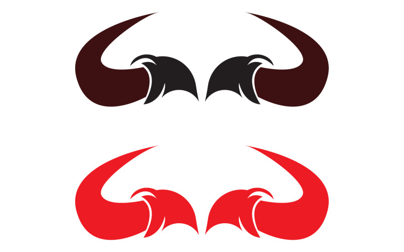 Bull and buffalo head cow animal mascot logo design vector version 10 Logo Template