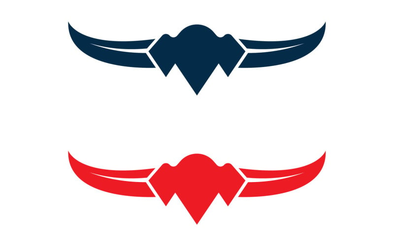 Bull and buffalo head cow animal mascot logo design vector version 14 Logo Template