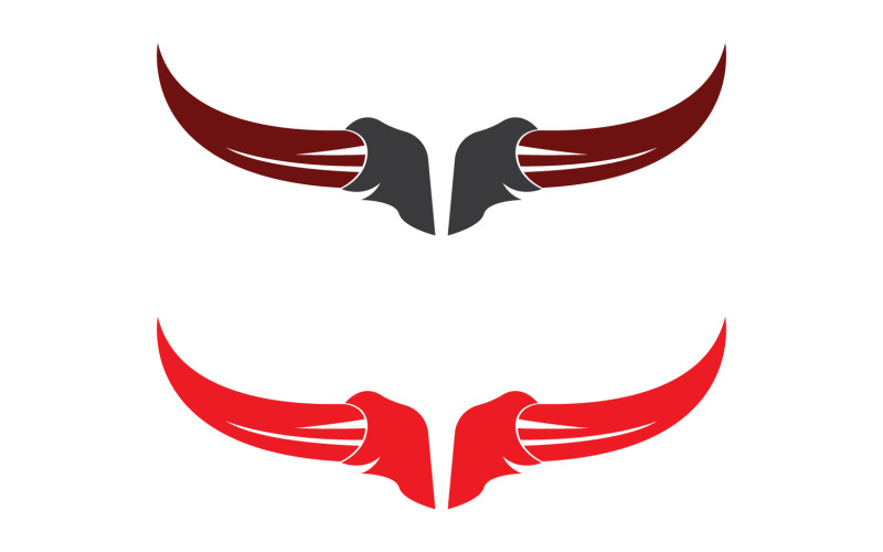 Bull and buffalo head cow animal mascot logo design vector version 15 Logo Template