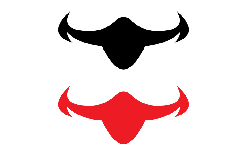 Bull and buffalo head cow animal mascot logo design vector version 19 Logo Template