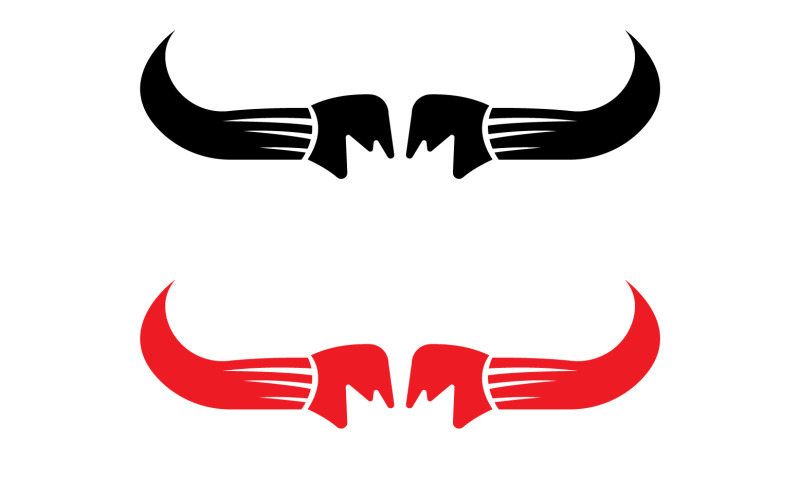 Bull and buffalo head cow animal mascot logo design vector version 1 Logo Template