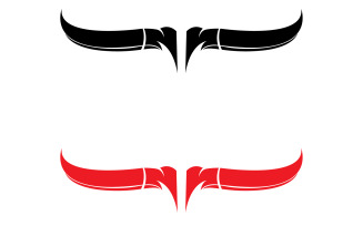 Bull and buffalo head cow animal mascot logo design vector version 2