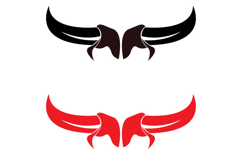 Bull and buffalo head cow animal mascot logo design vector version 4 Logo Template