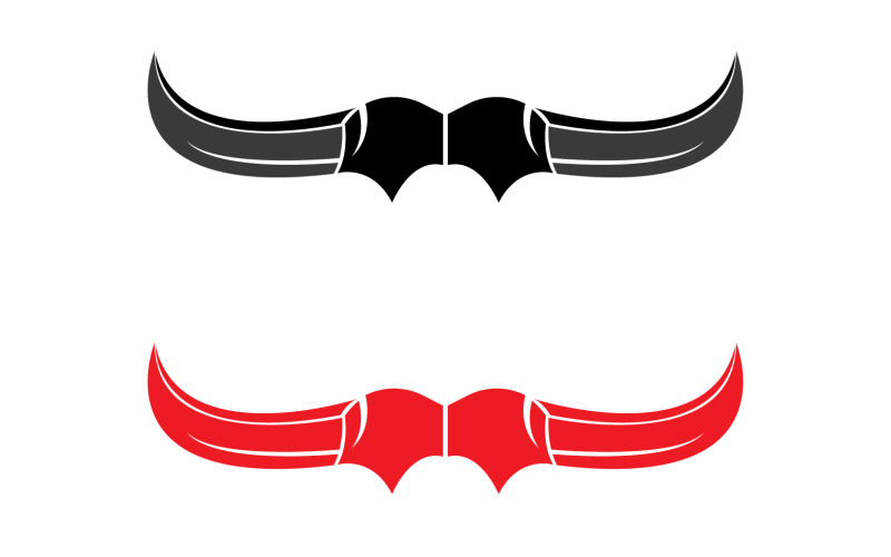 Bull and buffalo head cow animal mascot logo design vector version 6 Logo Template