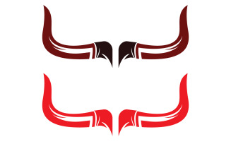 Bull and buffalo head cow animal mascot logo design vector version 7