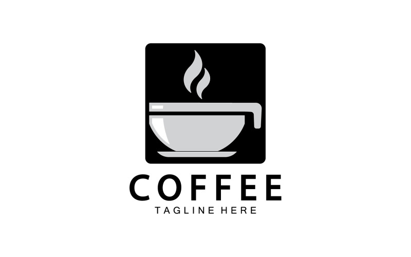 Flat coffee shop badge collection logo version 21 Logo Template