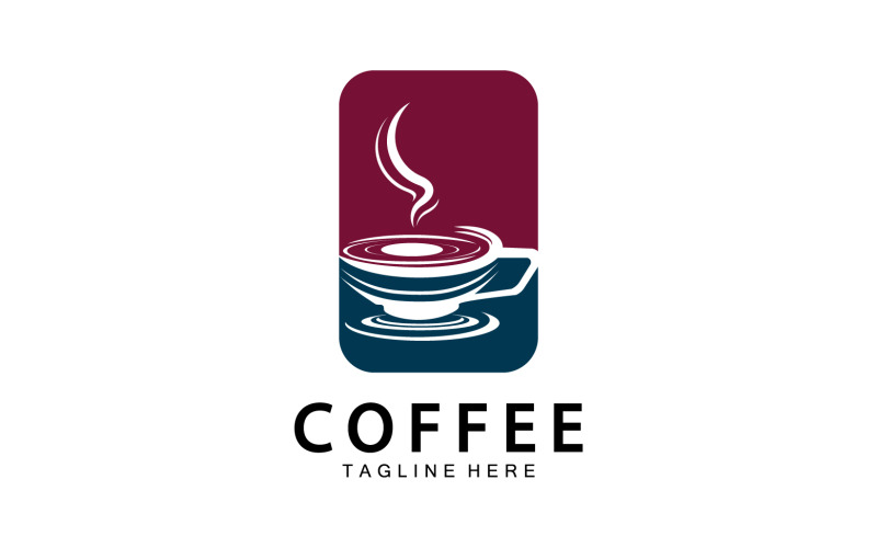 Flat coffee shop badge collection logo version 27 Logo Template