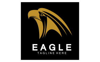 Eagle head bird logo vector version 14