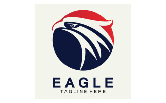 Eagle head bird logo vector version 24