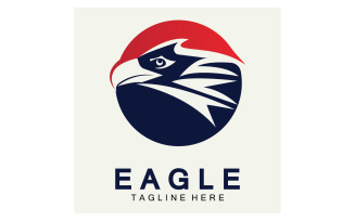 Eagle head bird logo vector version 27