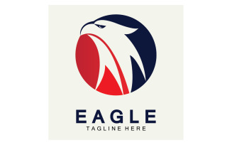 Eagle head bird logo vector version 29
