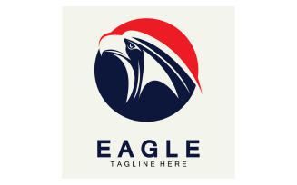 Eagle head bird logo vector version 30