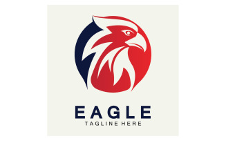 Eagle head bird logo vector version 32