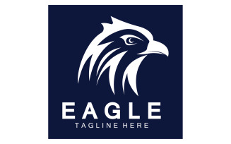 Eagle head bird logo vector version 6