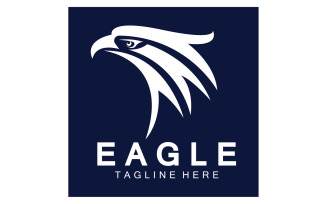 Eagle head bird logo vector version 8
