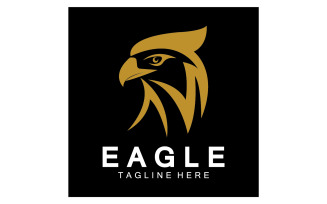 Eagle head bird logo vector version 9