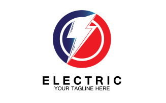 Electric flash thunderbolt logo version 10