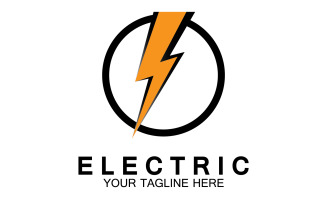 Electric flash thunderbolt logo version 11