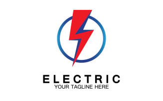Electric flash thunderbolt logo version 13