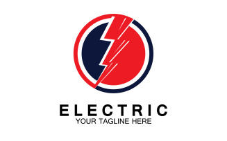 Electric flash thunderbolt logo version 16