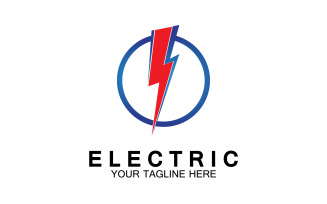 Electric flash thunderbolt logo version 20