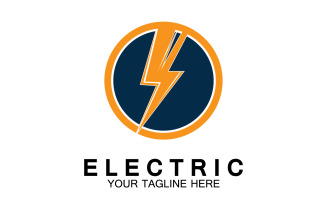 Electric flash thunderbolt logo version 4