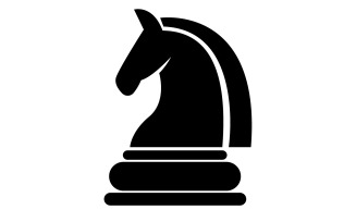 Horse logo simple vector version 14