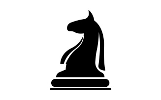 Horse logo simple vector version 3