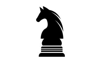 Horse logo simple vector version 4