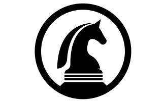 Horse logo simple vector version 28
