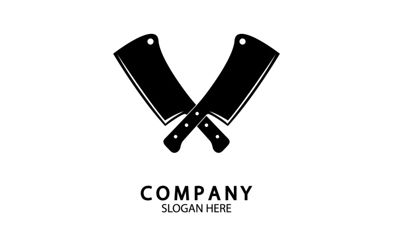 Kitchen knife symbol template logo vector version 39 Logo Template