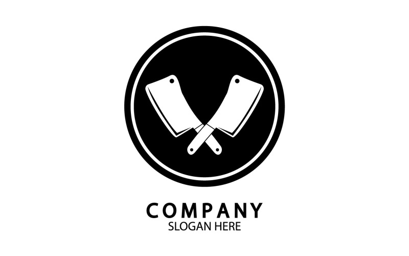 Kitchen knife symbol template logo vector version 49 Logo Template