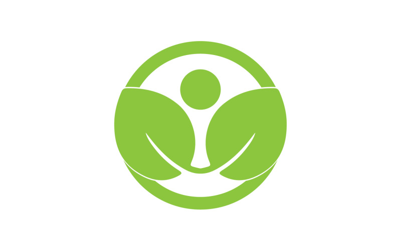 Green leaf eco tree icon logo version 12 Logo Template