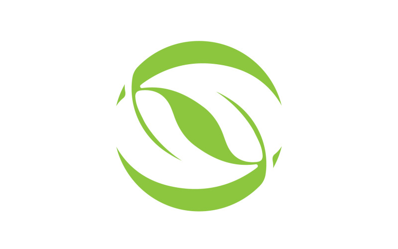 Green leaf eco tree icon logo version 20 Logo Template