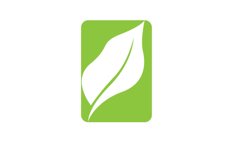 Green leaf eco tree icon logo version 2 Logo Template